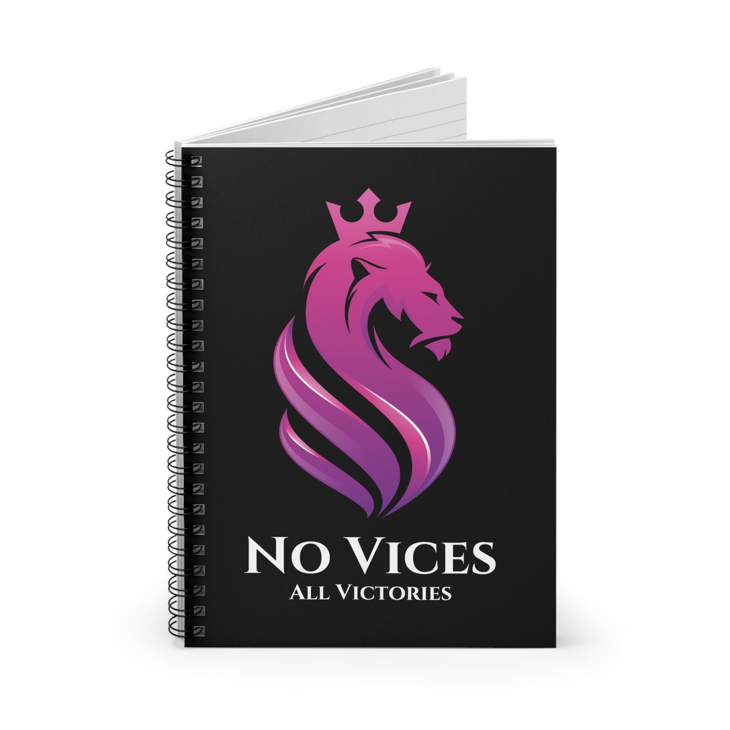 No Vices Spiral Notebook - No Vices, All Victories | Inspirational Journal for Goal- Setting and Organizing
